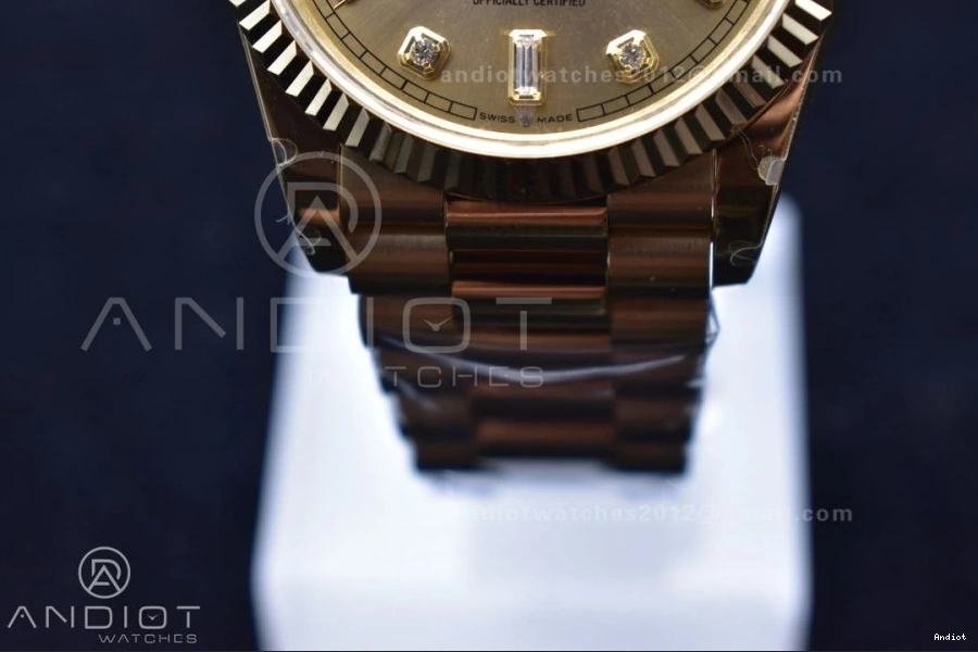 Version V2 36 YG Bracelet BPF A2836 DayDate On Best President 0218